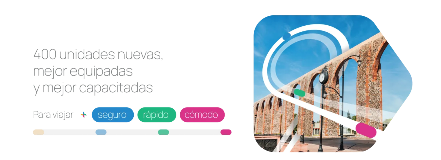 400 unidades nuevas, mejor equipadas y mejor capacitadas. Para viajar seguro, rápido y cómodo.